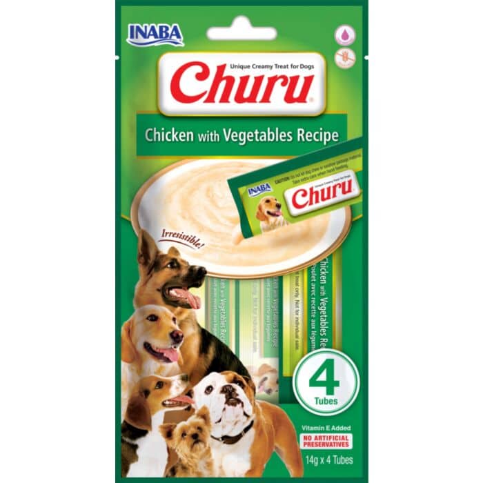 Churu Dog Creamy gardums suņiem krēmveida biezenis ar vistu un dārzeņiem 14 g N4